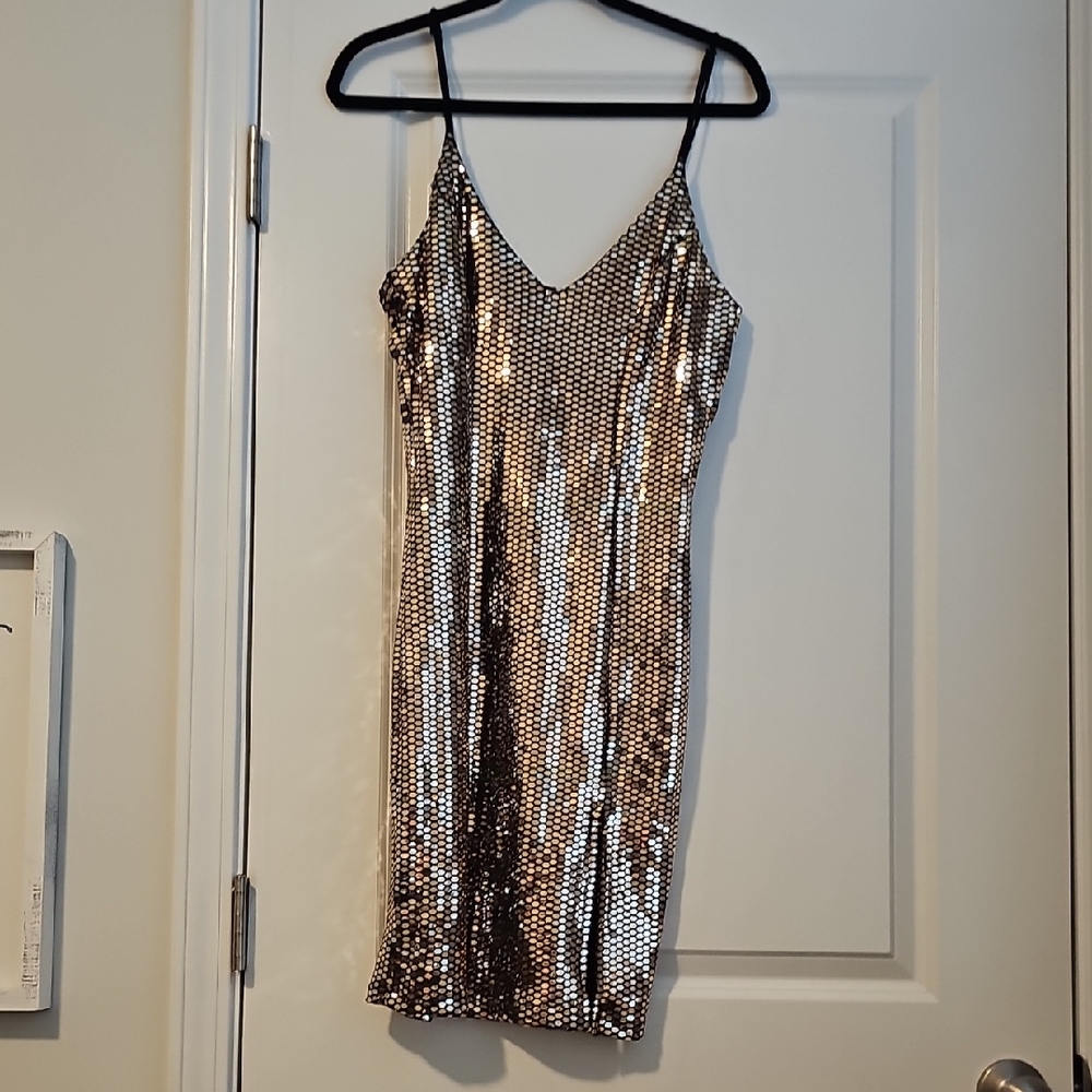 Glamorous Metallic Mini Dress
